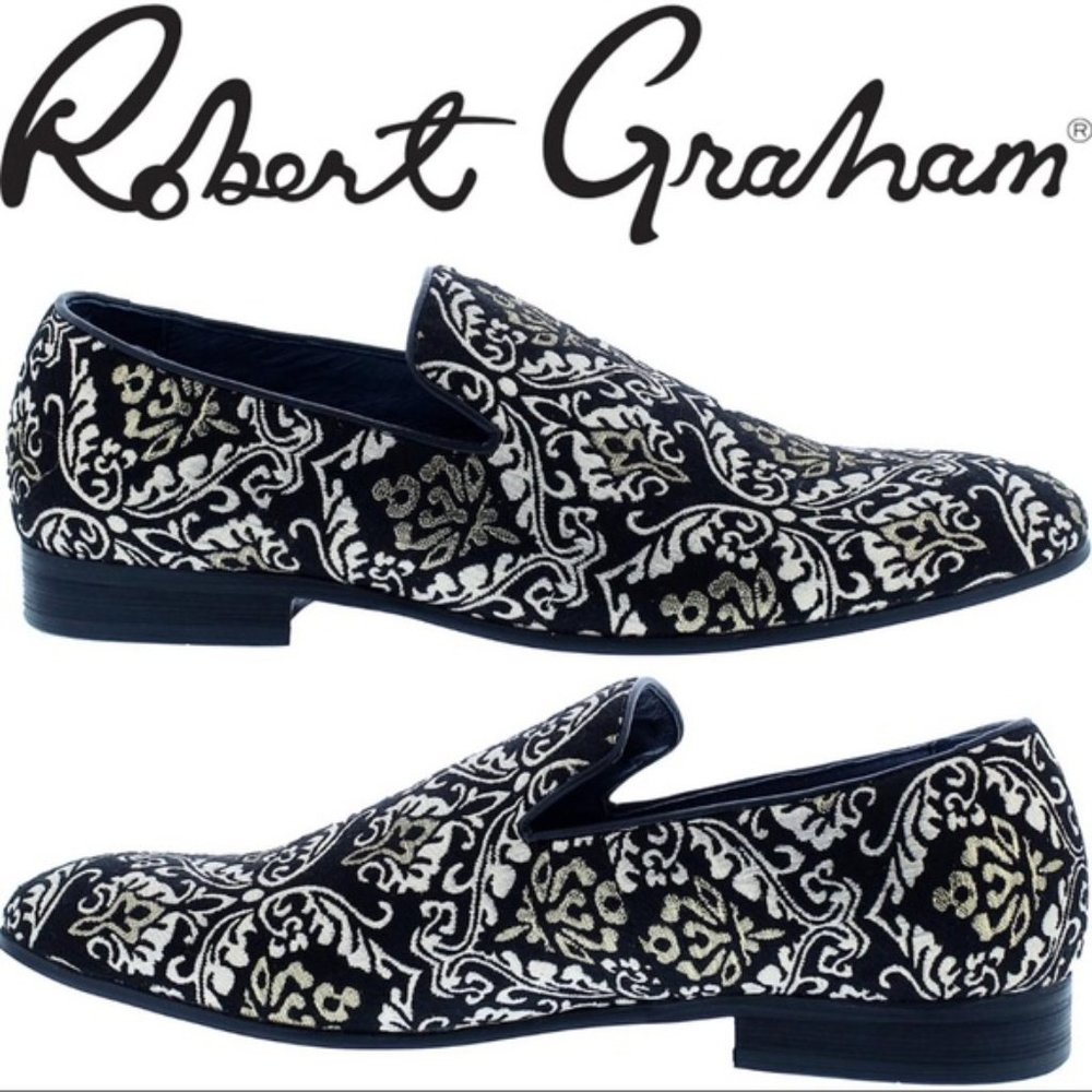 NEW Robert Graham Gibbons Jacquard Slip on Loafer